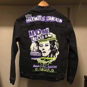 Disney Haunted Mansion Black Jean Jacket